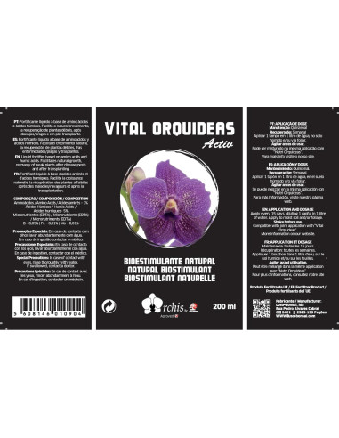 Vital Orquídeas Activ - Bioestimulante - 200 ml