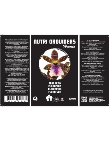 Nutri Orquídeas Humic Floração - Adubo - 200 ml