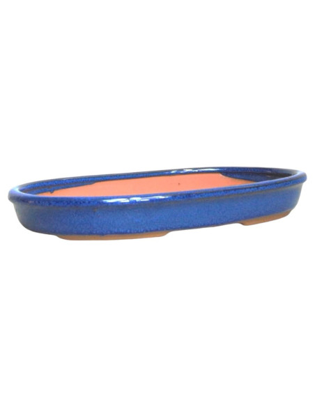 Vaso de Bonsai Oval 30,5*20,5*4,5 cm Blau - Yixing