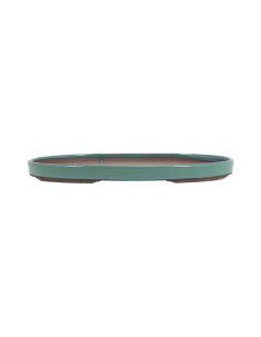 Vaso da Bonsai Foresta Ovale 41*28*3 cm Verde - Giappone