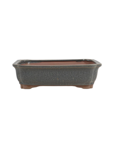 Vaso de Bonsai Rectangular 30,5*25*8 cm Cinza - Yixing