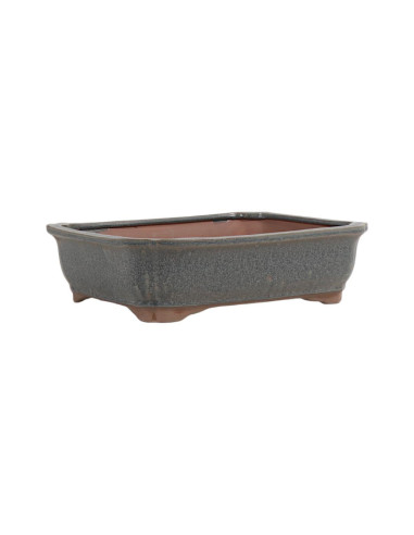 Vaso de Bonsai Rectangular 30,5*25*8 cm Cinza - Yixing