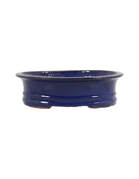 Pot de Bonsai Ovale 35,5*27,5*10 cm Bleu - Yixing