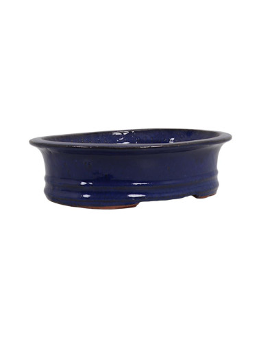 Oval Bonsai Pot 35.5*27.5*10 cm Blue - Yixing
