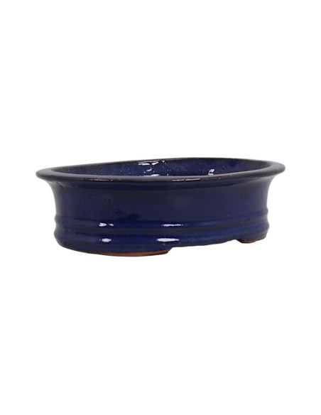 Oval Bonsai Pot 35.5*27.5*10 cm Blue - Yixing