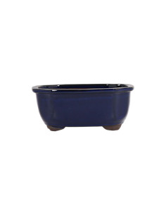 Pot de Bonsai Ovale 16*14*7 cm Bleu - Japon