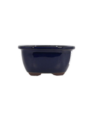 Vaso da Bonsai Ovale 19,5*16*8,5 cm Blu - Giappone