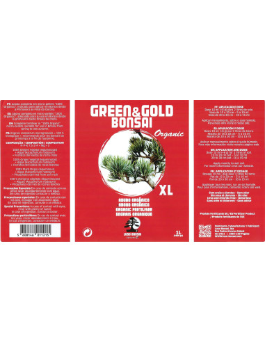 Green & Gold Bonsai Organic XL - Abono - 1 Lt