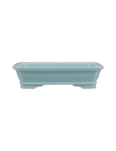 Vaso di Bonsai Rettangolare 22*17*5,5 cm Azzurro Chiaro – Dehua