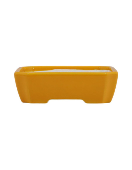 Vaso di Bonsai Rettangolare 16*13*4,5 cm Giallo – Dehua