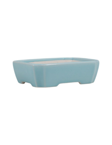 Vaso de Bonsai Retangular 16*13*4,5 cm Azul Claro – Dehua