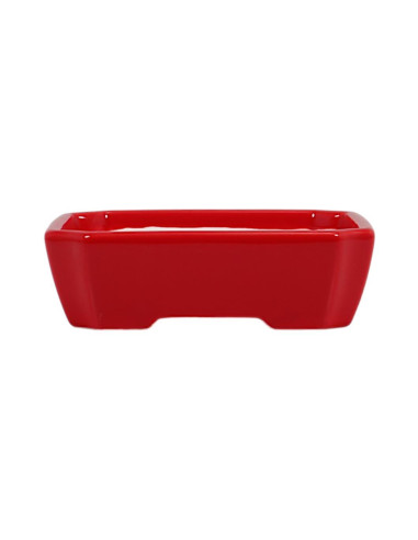 Maceta de Bonsai Rectangular 16*13*4,5 cm Rojo – Dehua