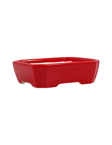 Maceta de Bonsai Rectangular 16*13*4,5 cm Rojo – Dehua