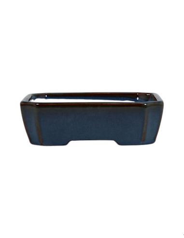 Maceta de Bonsai Rectangular 16*13*4,5 cm Azul – Dehua