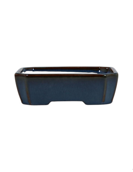 Rechteckiger Bonsai-Topf 16*13*4,5 cm Blau – Dehua
