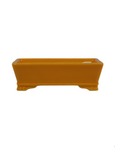 Vaso di Bonsai Rettangolare 18*13,5*5,5 cm Giallo – Dehua