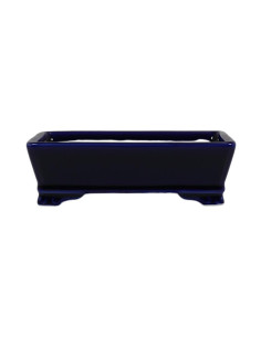 Vase de Bonsai Rectangulaire 18*13,5*5,5 cm Bleu Foncé – Dehua
