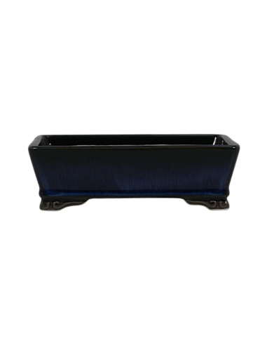 Rechteckiger Bonsai-Topf 18*13,5*5,5 cm Blau – Dehua