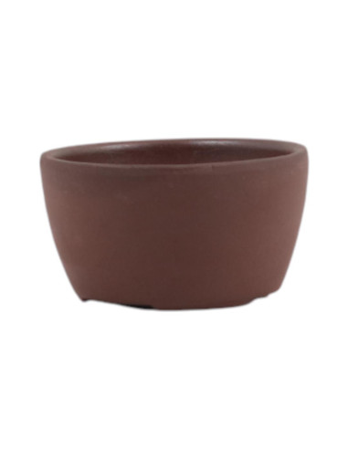 Vase de Bonsai rond 9,5*5,3 cm sans Émaillé – Japon