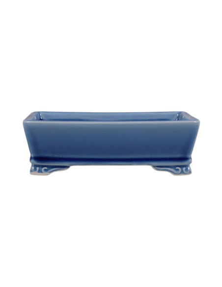 Maceta de Bonsai Rectangular 18*13,5*5,5 cm Azul Craque – Dehua