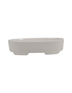 Vaso de Bonsai Oval 15*10*3,5 cm Branco Craque – Dehua