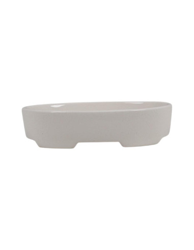Vaso de Bonsai Oval 15*10*3,5 cm Branco Craque – Dehua