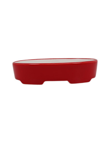 Vaso de Bonsai Oval 15*10*3,5 cm Vermelho – Dehua