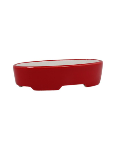 Vaso de Bonsai Oval 15*10*3,5 cm Vermelho – Dehua