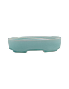 Maceta de Bonsai Oval 15*10*3,5 cm Verde Agua – Dehua