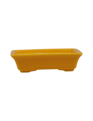 Vaso de Bonsai Retangular 15*11*4 cm Amarelo – Dehua