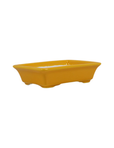 Vaso de Bonsai Retangular 15*11*4 cm Amarelo – Dehua