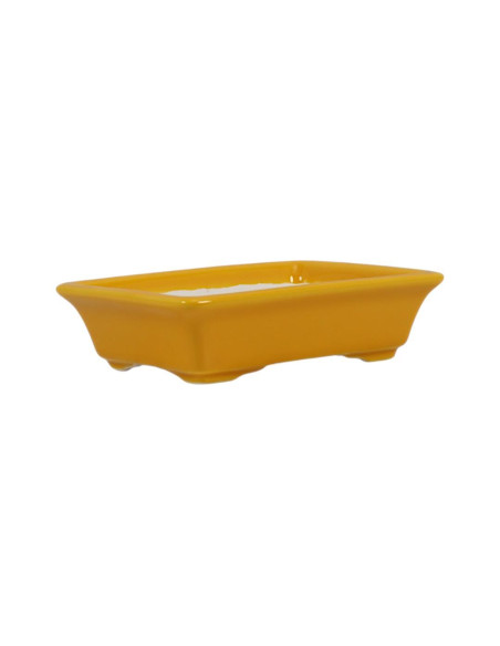 Vaso de Bonsai Retangular 15*11*4 cm Amarelo – Dehua