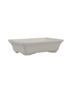 Vase de Bonsai Rectangulaire 15*11*4 cm Blanc Craquelé – Dehua 2