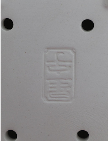 Vaso de Bonsai Retangular 15*11*4 cm Branco Craque – Dehua