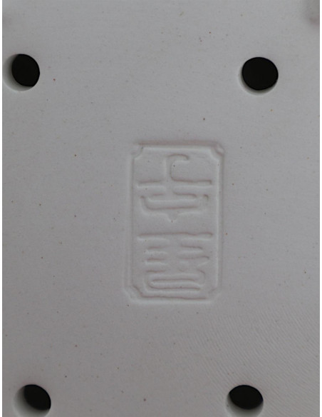 Vaso de Bonsai Retangular 15*11*4 cm Branco Craque – Dehua