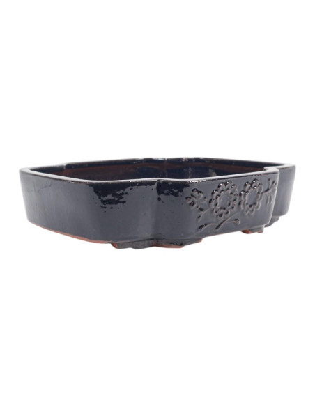 Vase de Bonsai ovale 35*29,5*7,5 cm bleu - Yixing