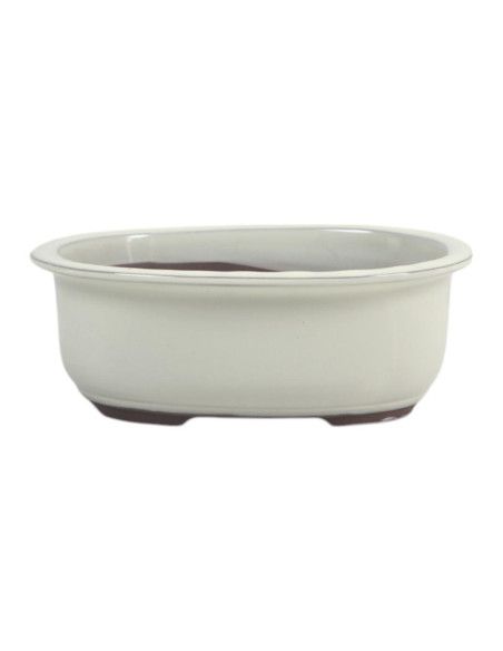 Vaso da Bonsai Ovale 27*22*8 cm Crema - Giappone