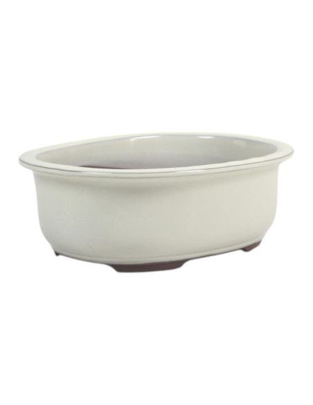 Vaso da Bonsai Ovale 27*22*8 cm Crema - Giappone