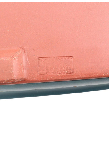 Maceta de Bonsai Rectangular C/Dibujos 50*32*9,5 cm Sin Esmalte Azul - Yixing
