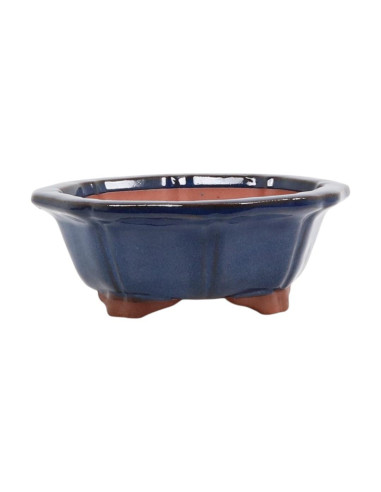 Vaso de Bonsai Hexagonal 34*34*12,5 cm Azul – Yixing