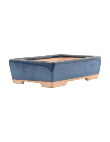 Vaso de Bonsai Retangular 26,5*18*7,5 cm Azul - Yixing