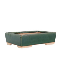 Vaso de Bonsai Retangular 26,5*18*7,5 cm Verde - Yixing 2