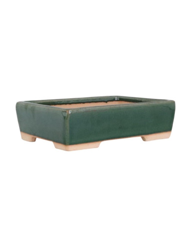 Vaso de Bonsai Retangular 26,5*18*7,5 cm Verde - Yixing