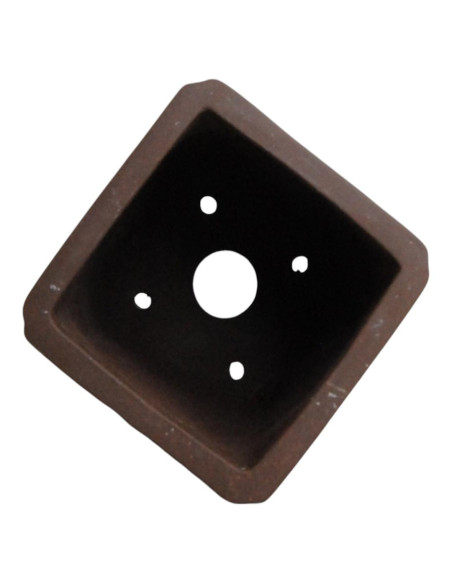 Maceta de Bonsai Cascada c/Diseños 12*12*16,5 cm Sin Esmalte - Yixing