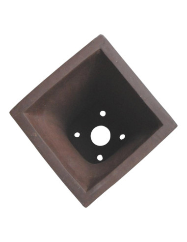 Maceta de Bonsai Cascada c/Diseños 16,5*16,5*21 cm Sin Esmalte - Yixing