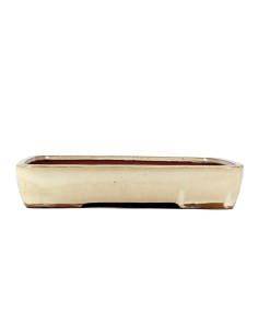 Vaso di Bonsai Rettangolare 42,5*33,5*8 cm Crema - Yixing