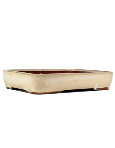 Vaso di Bonsai Rettangolare 42,5*33,5*8 cm Crema - Yixing 2