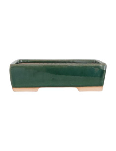 Maceta de Bonsai Rectangular 33*23*10 cm Verde – Yixing